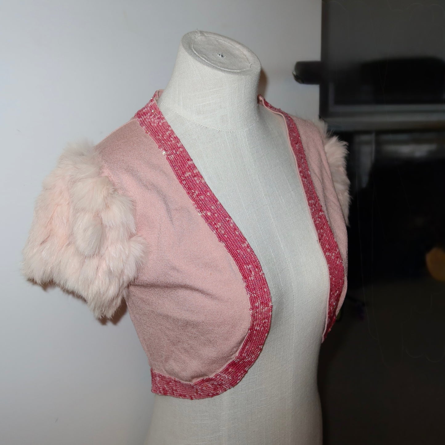 Nicole Miller Rabbit Fur Bolero