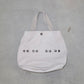 Moschino Cream Leather Studded Tote