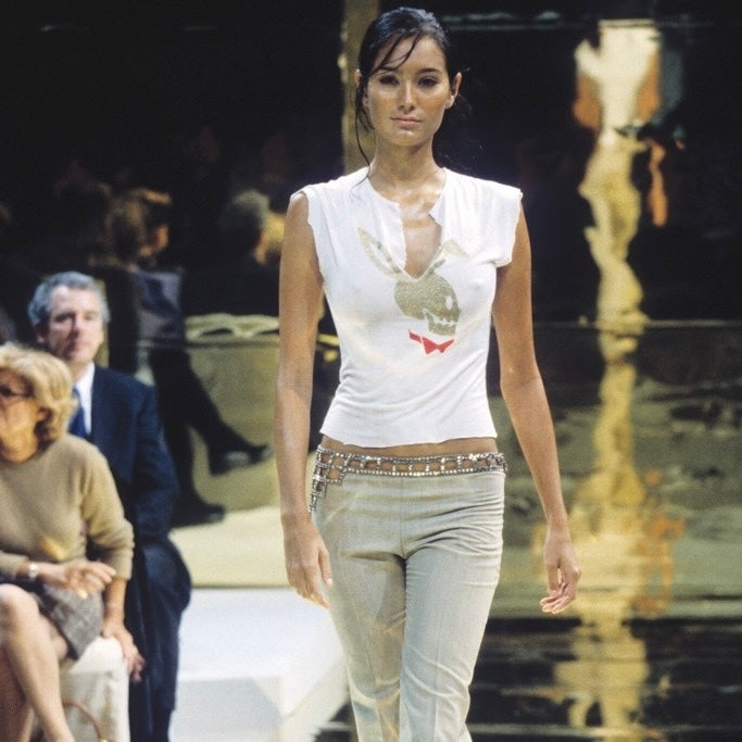 Chloé by Stella McCartney SS2000 Rare White Skull Flares