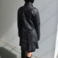 Emporio Armani Longline Leather Jacket