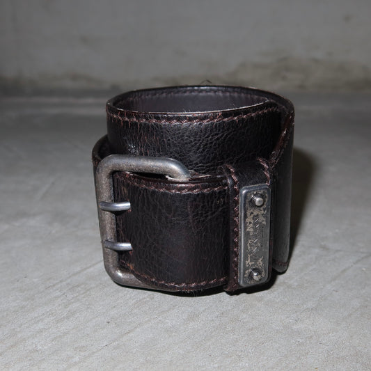 YSL by Tom Ford Brown Leather Cuff