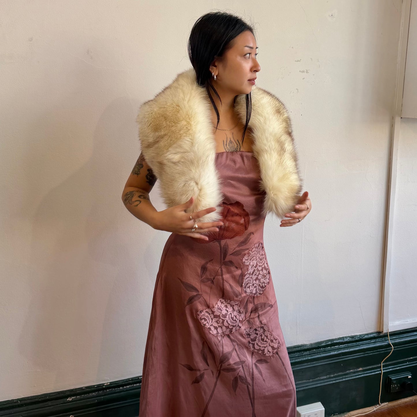 Cizenne Fox Fur Shawl