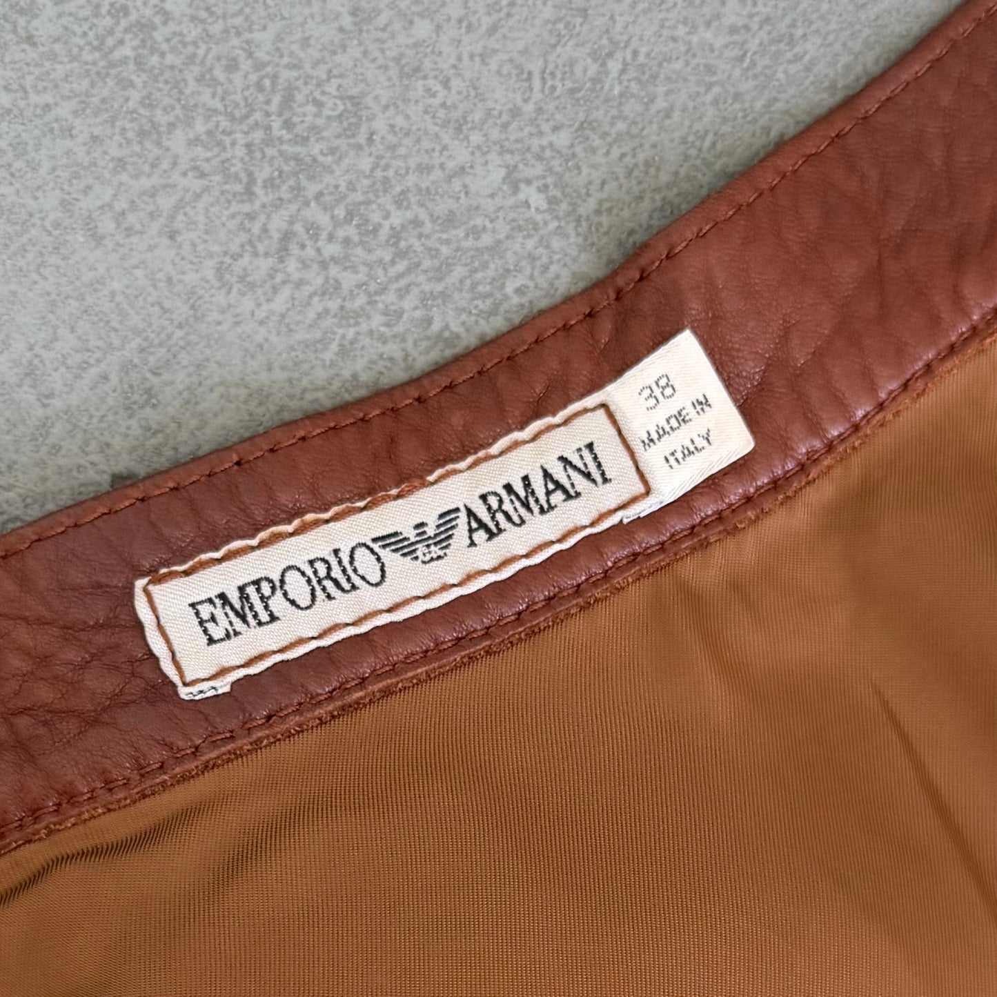 Emporio Armani Leather Skirt