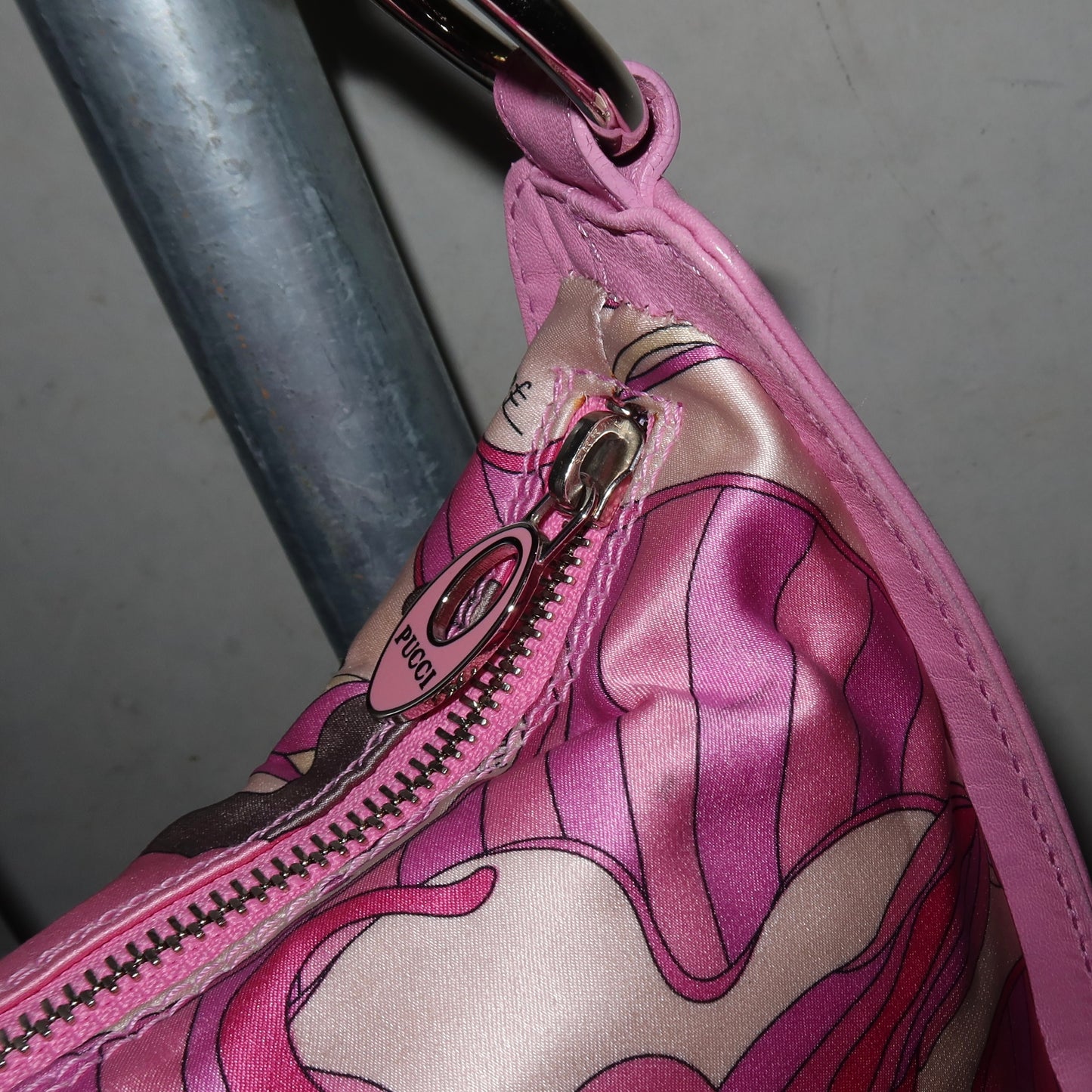 Emilio Pucci Pink Satin Handbag