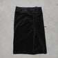 Gucci by Tom Ford Black Velvet Midi Skirt