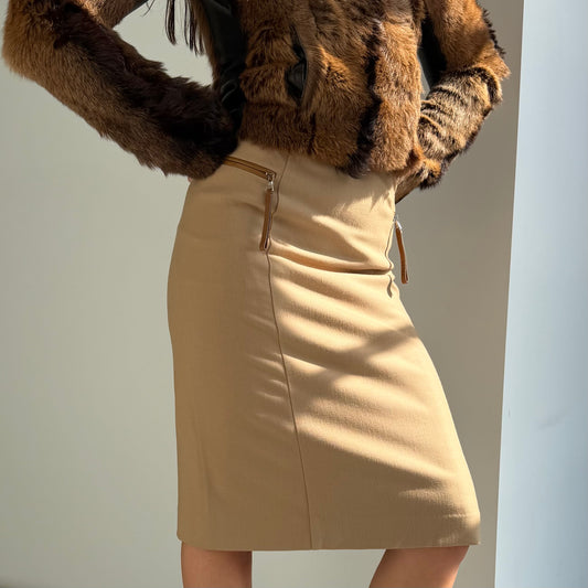 Prada Wool Midi Skirt