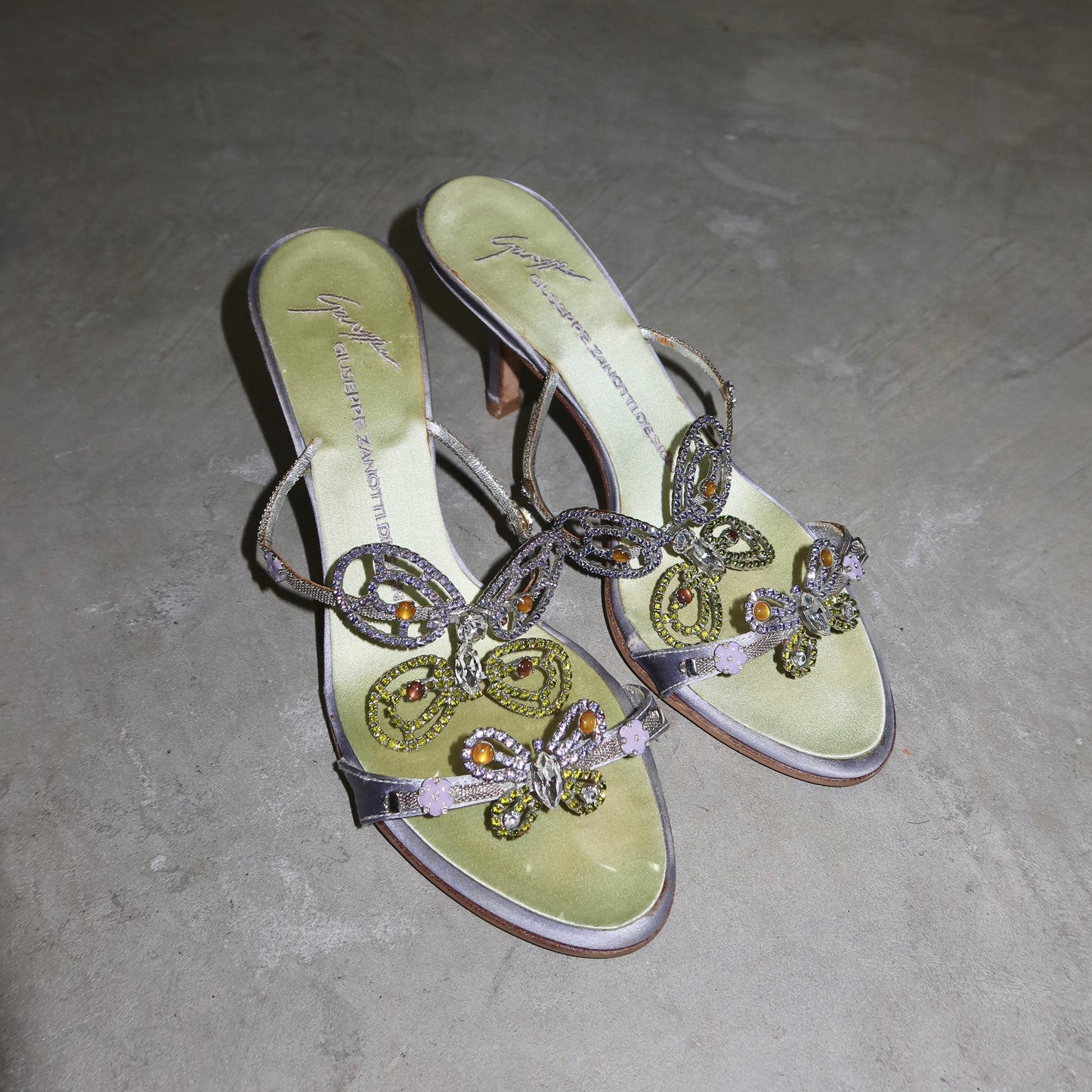 Giuseppe Zanotti Rare Bejewelled Butterfly Heels (36.5)