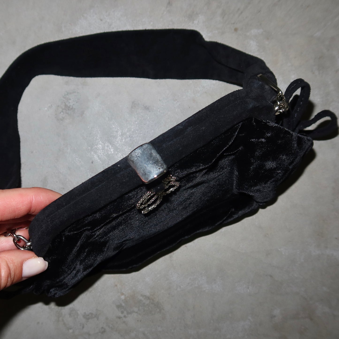 Anna Molinari Velvet Mini Bag