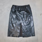 Emporio Armani Oversized Buckle Leather Skirt