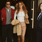 Fendi 2004 Selleria Pink Metallic Skirt