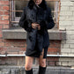 Vintage Coat with Real Fur Trim