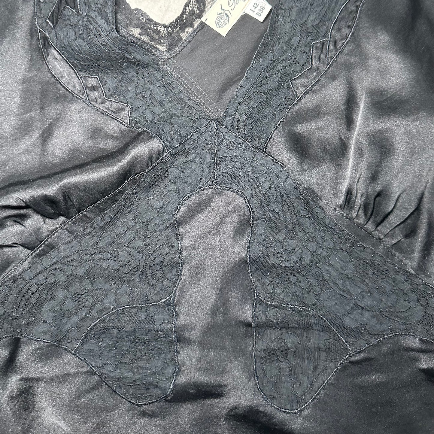 Blumarine Black Silk Lace Camisole