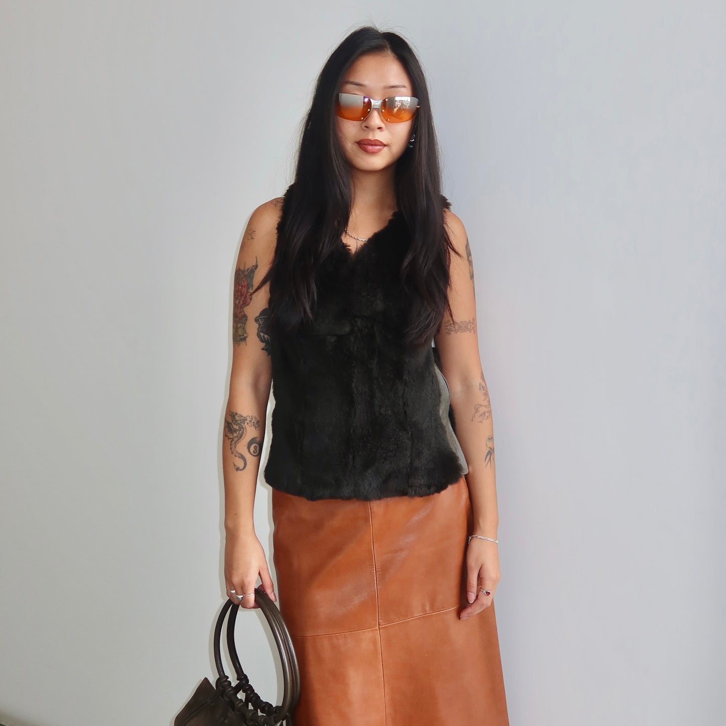 Pellessimo Rabbit Fur Leather Vest