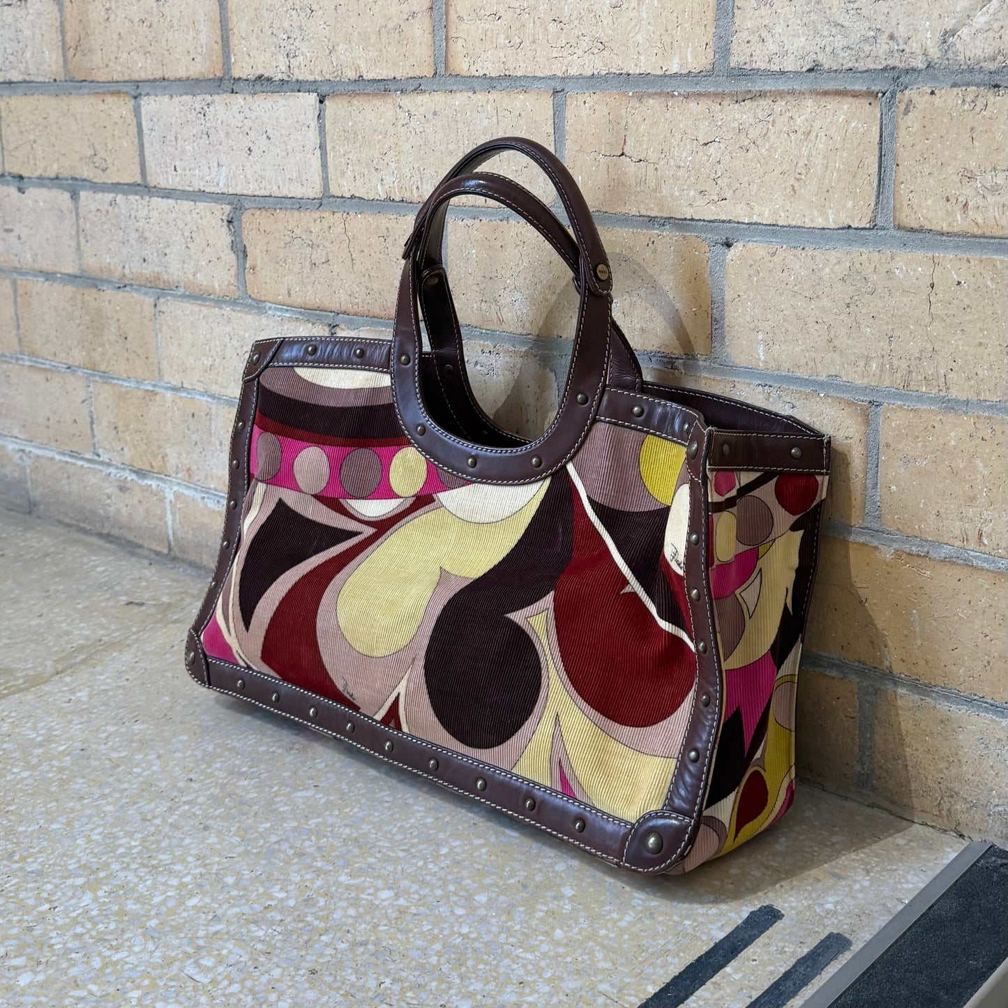 Emilio Pucci Corduroy Bag