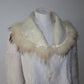 Vintage Gold Leather and Real Fur Reversible Jacket
