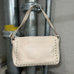 Versace White Leather Gem Studded Bag