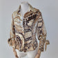 Just Cavalli Snake Print Silk Shirt