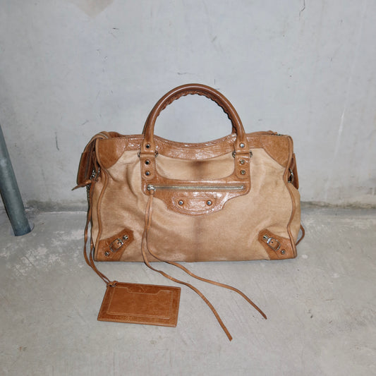 Balenciaga Cowhide City Bag