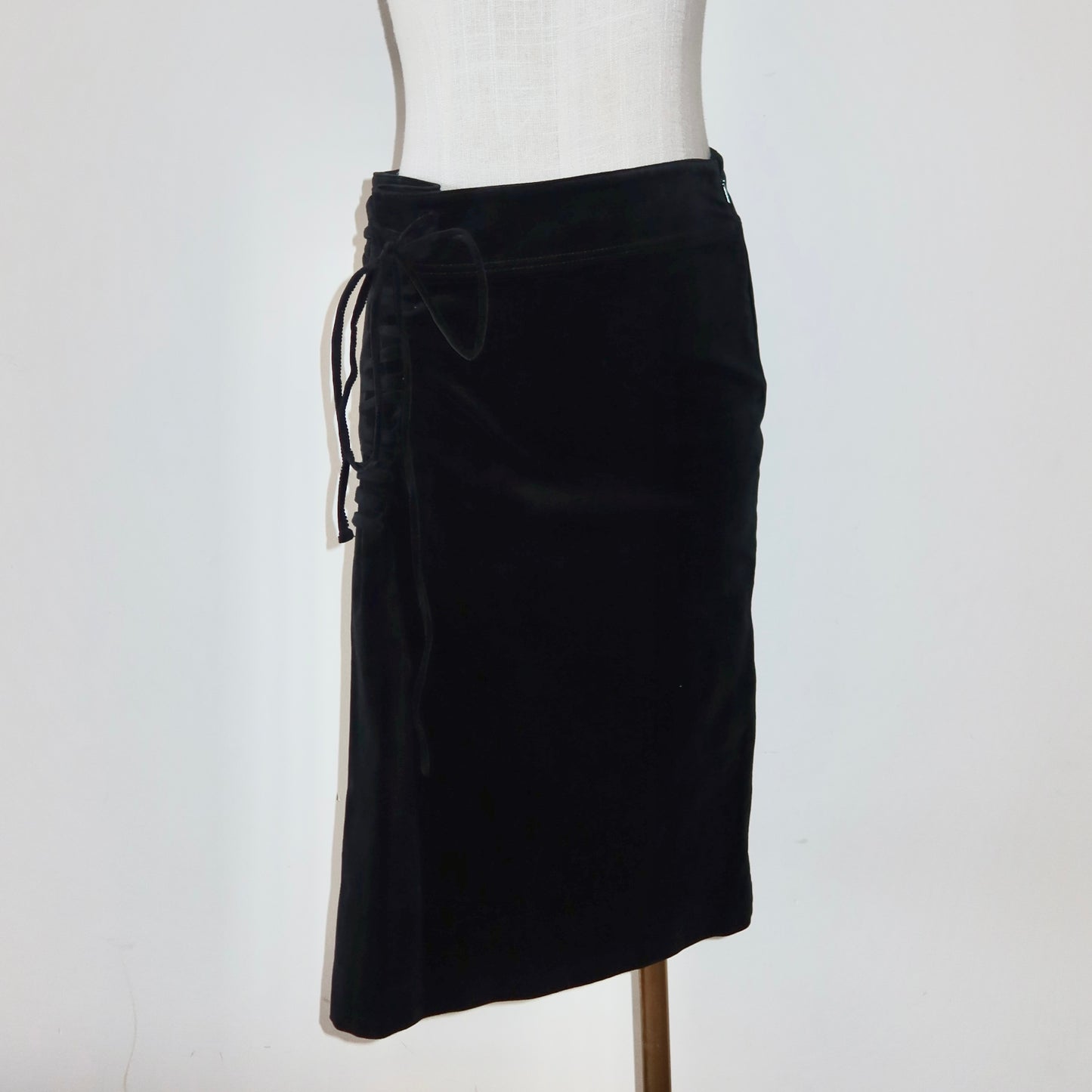 Gucci AW2002 Velvet Skirt