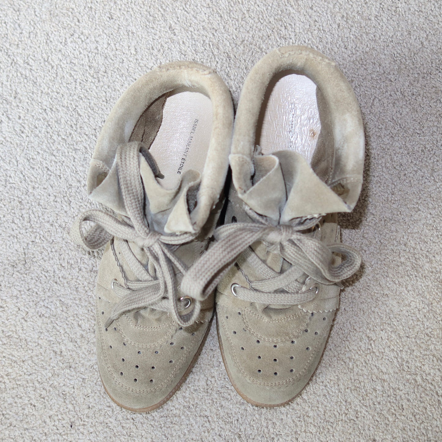 Isabel Marant Khaki Bobby Sneakers (39)