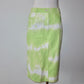 Celine SS2000 Green Tie Dye Denim Skirt