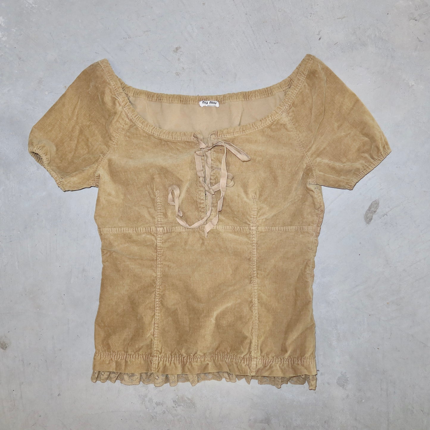 Miu Miu Corduroy Top