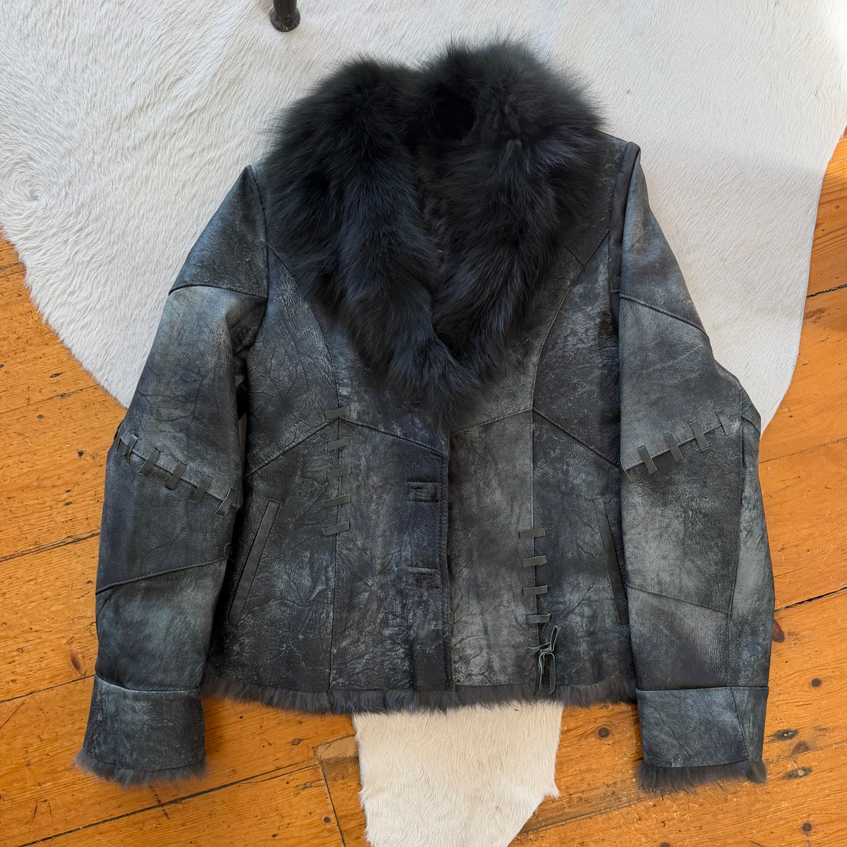 Vintage Fur Lined Coat