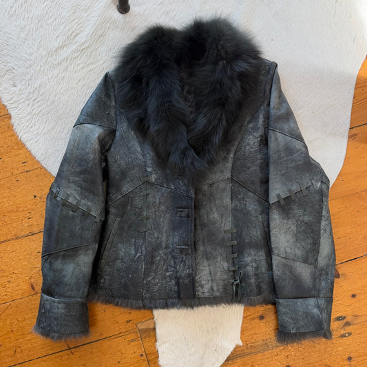 Vintage Fur Lined Coat