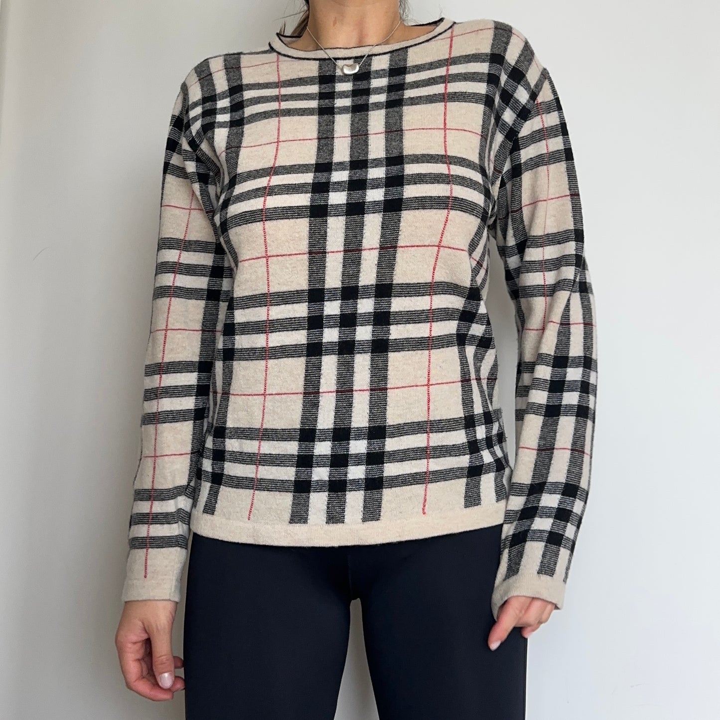 Burberry London Merino Wool Nova Check Jumper