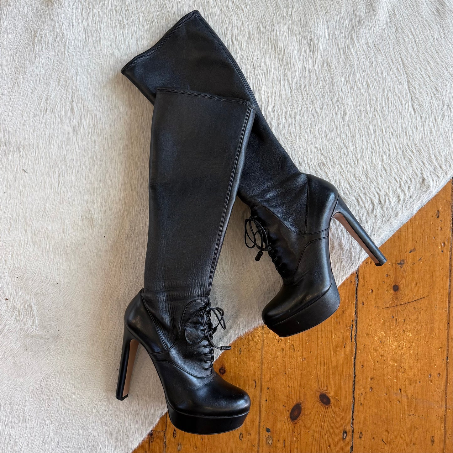 Prada Leather Boots (38.5)