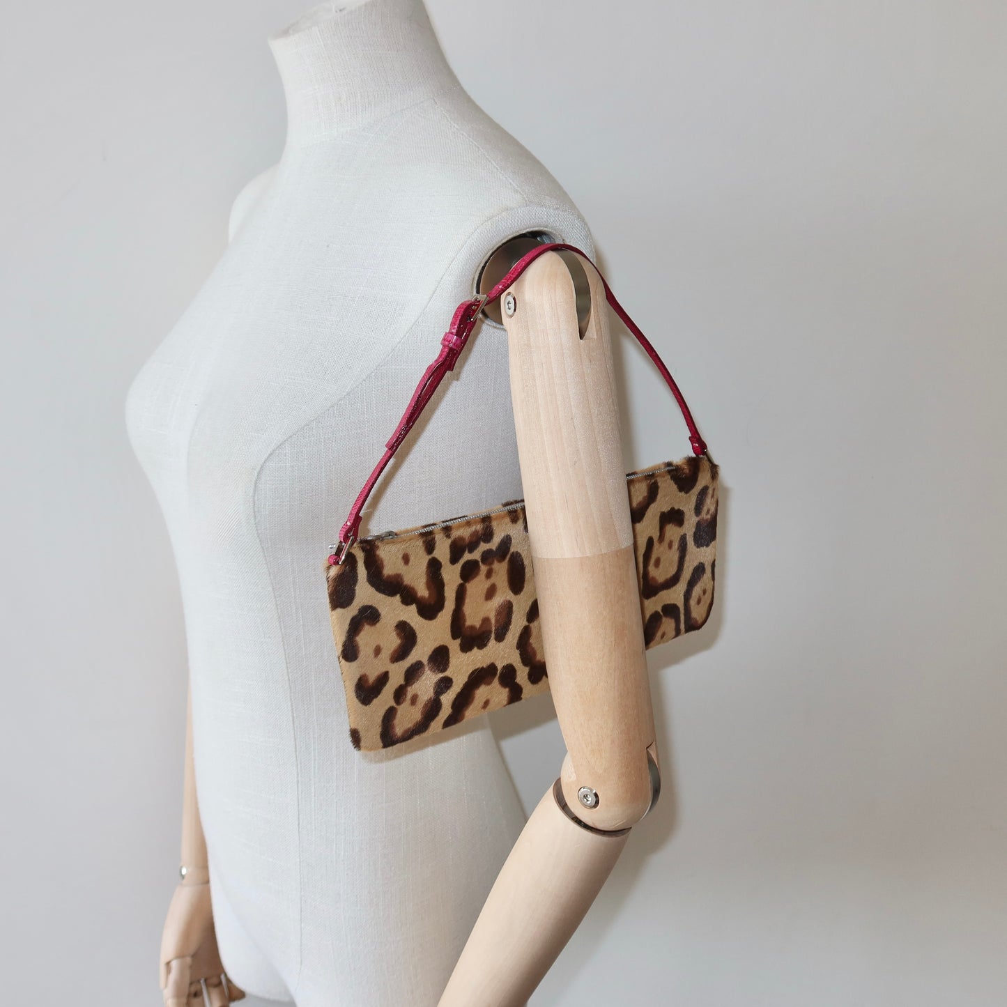 Valentino SS2000 Pony Hair Leopard Print Bag