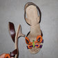 Prada Leather Butterfly Sling-Back Kitten Heels (39.5)