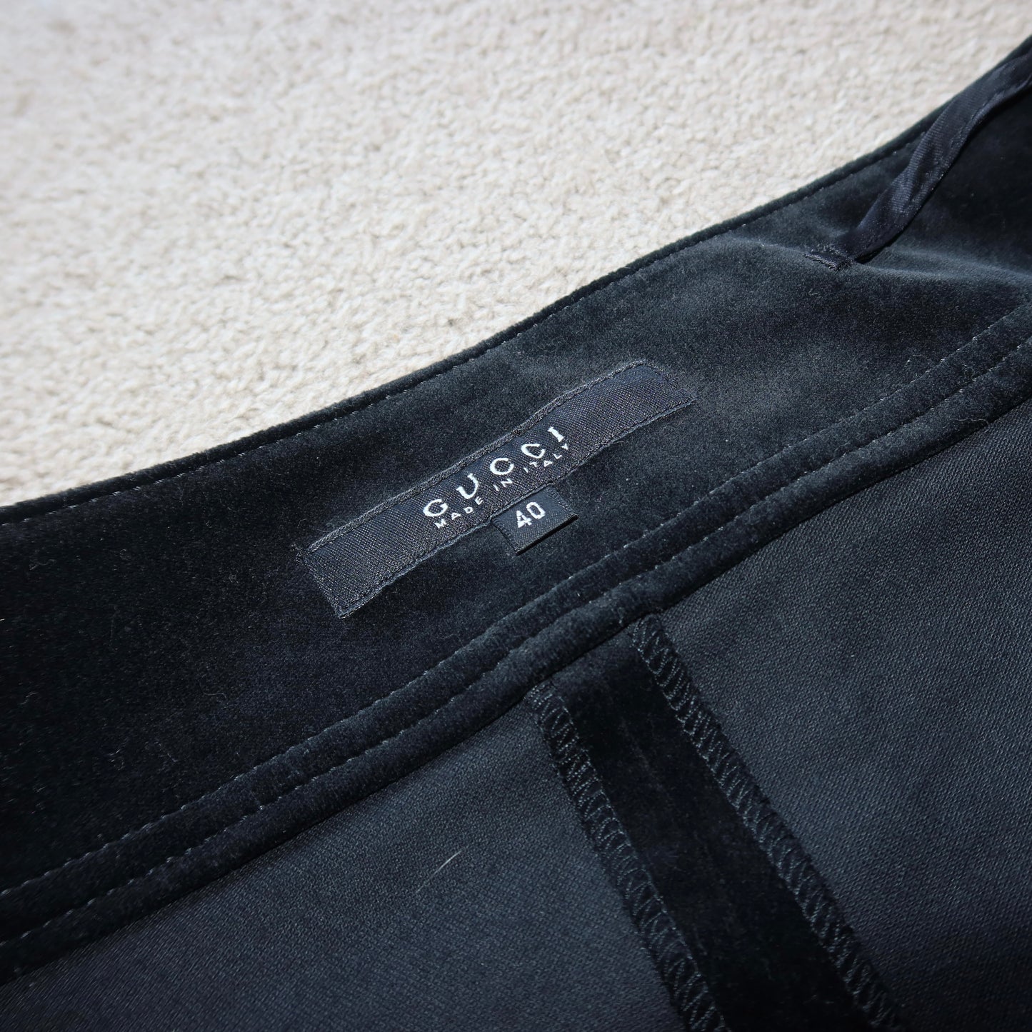 Gucci AW2002 Velvet Skirt