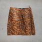 Versace Faux Fur Tiger Skirt