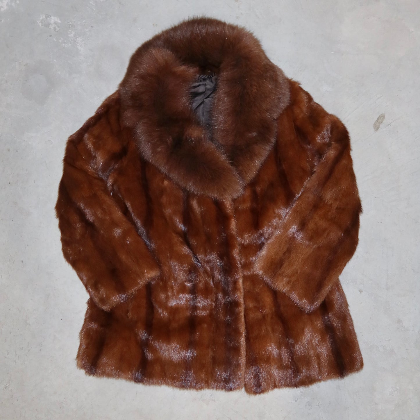 Vintage Brown Fur Coat