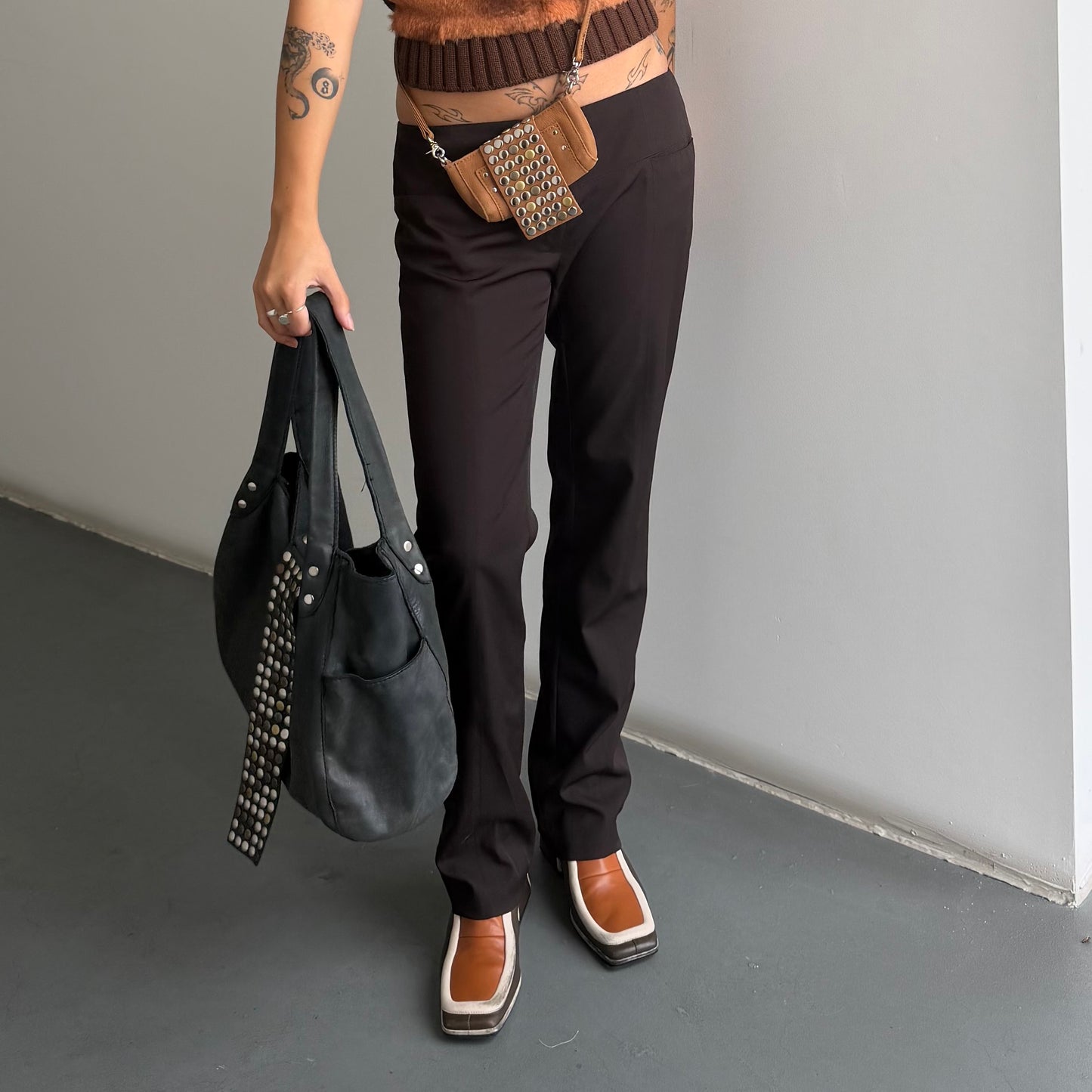 Tres Mini Leather Crossbody Bag