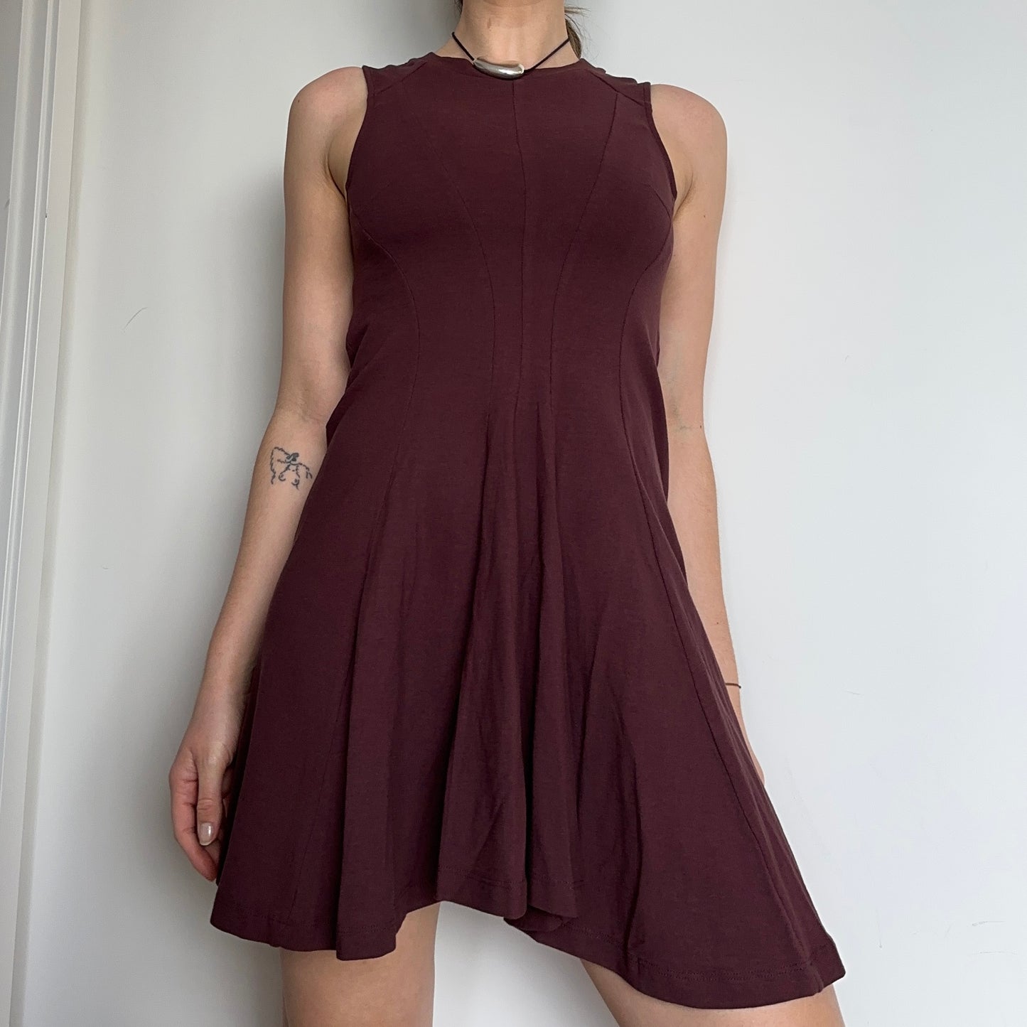 Marni Maroon Skater Dress