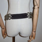 Chloé AW2003 Black Suede Chain Belt
