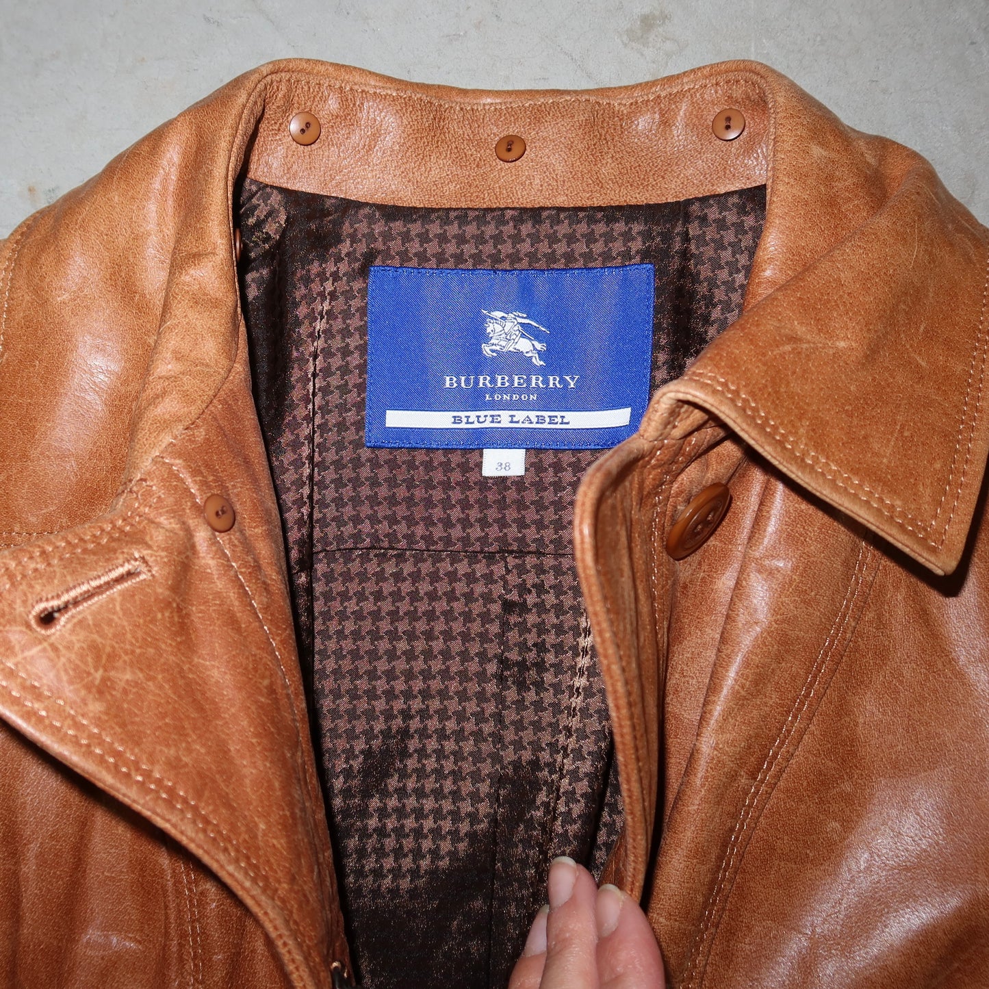 Burberry Leather and Fox Fur Trench