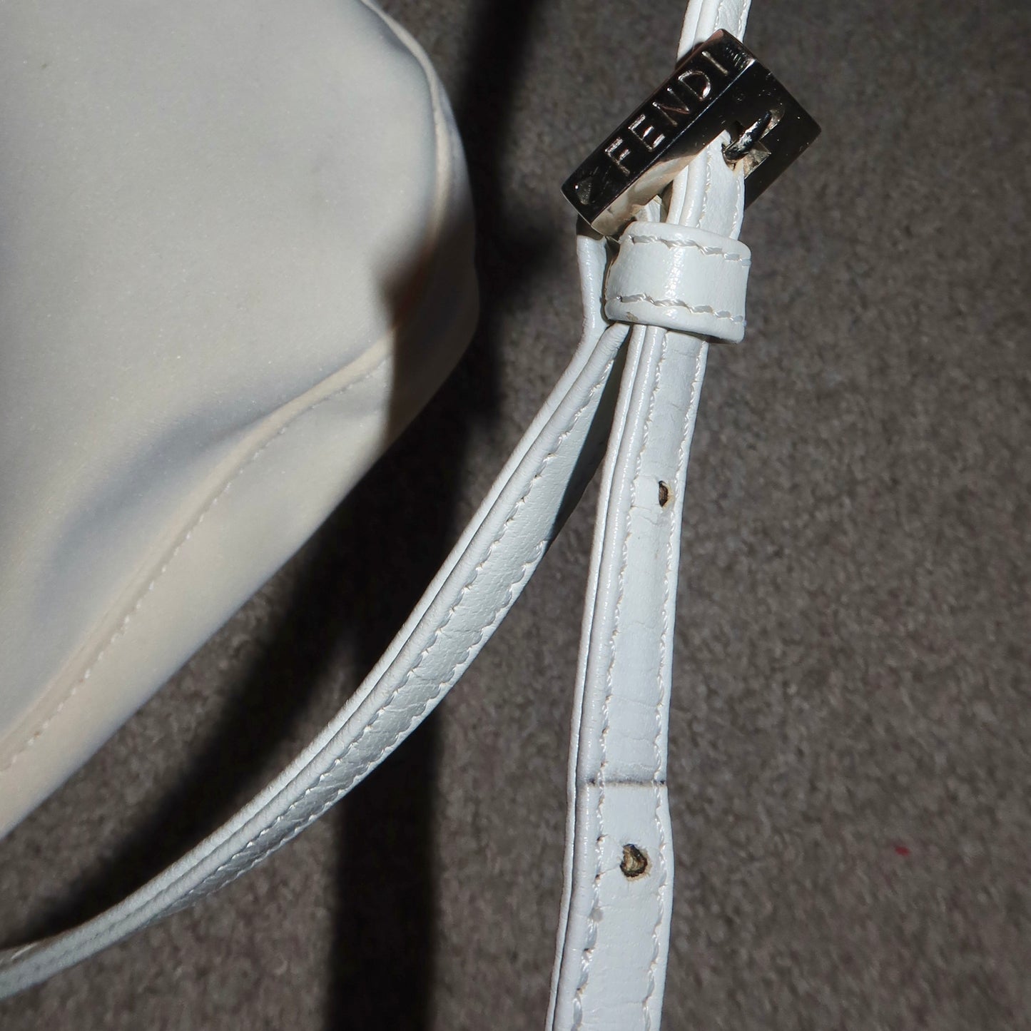 Fendi White Shoulder Bag