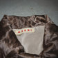 Marni Grey Lamb Fur Cropped Jacket