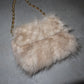 Paolo Masi Cream Mink Fur Micro Bag