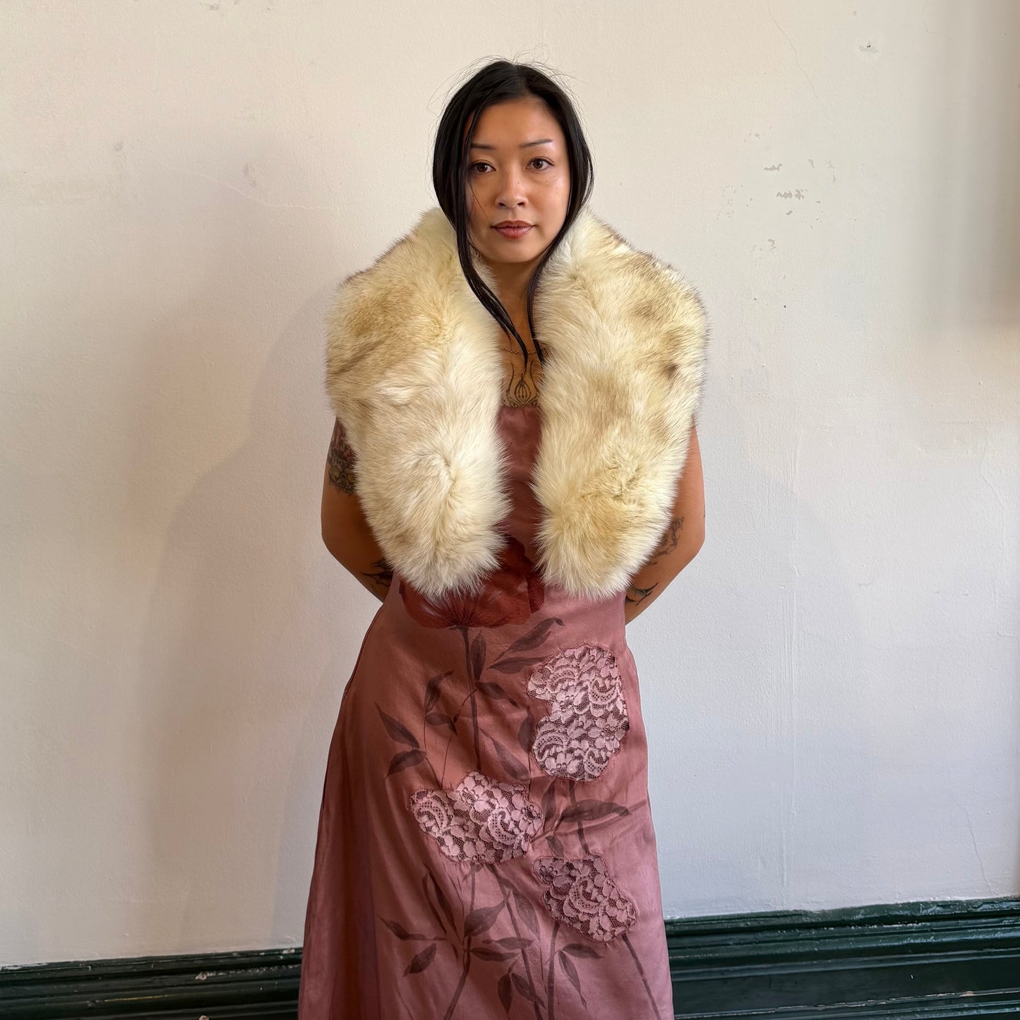 Cizenne Fox Fur Shawl