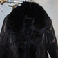 Vintage Fur Lined Leather Coat