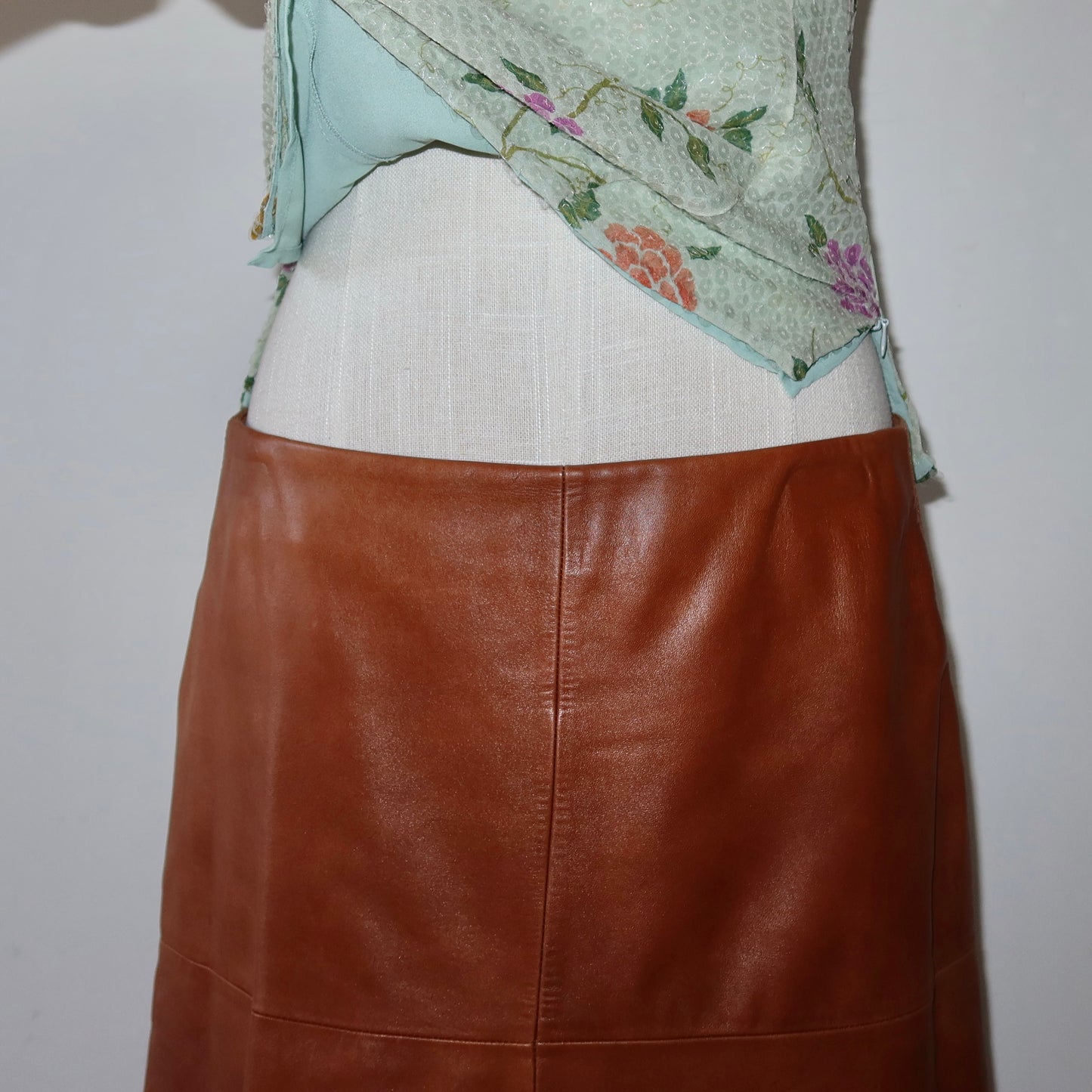 DKNY Leather Skirt