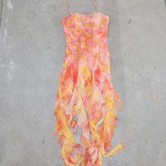 YVE London Beaded Silk Dress