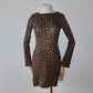 Fendi Leopard Print Mini Dress