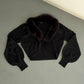 Michael Klein Real Fur Trim Bolero