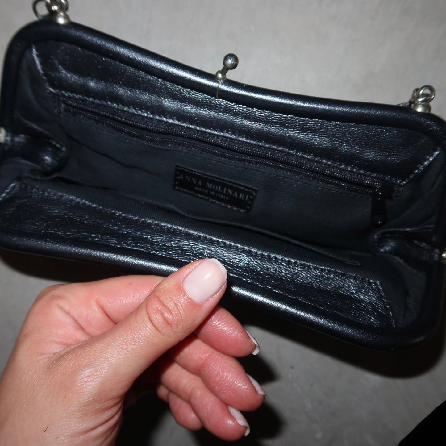 Anna Molinari Metallic Mini Bag