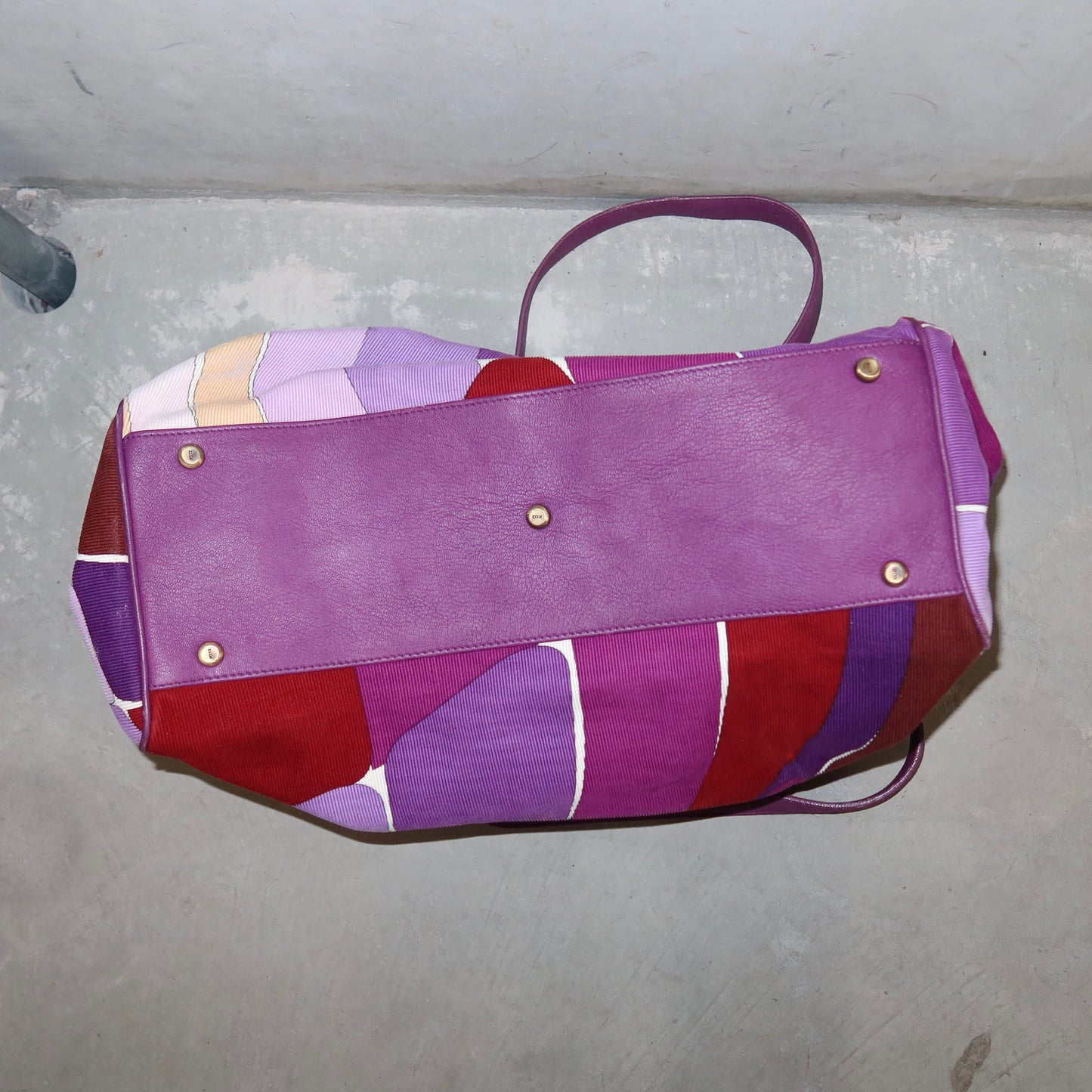 Emilio Pucci XL Corduroy Tote